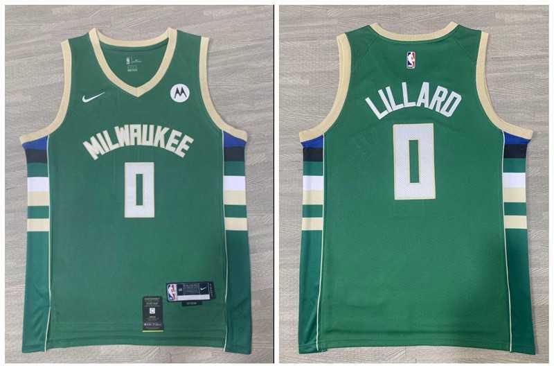 Bucks 0 Damian Lillard Green Nike Swingman Jersey,We sell and wholesale Bucks 0 Damian Lillard Green Nike Swingman Jersey on line form chian!